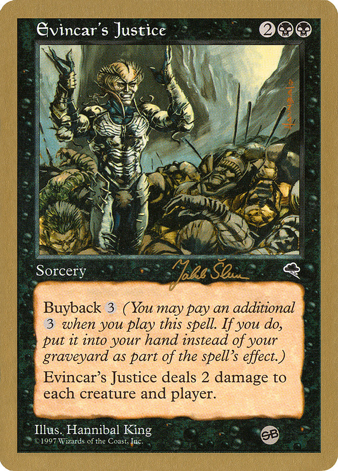 Evincar's Justice (Jakub Slemr) (SB) [World Championship Decks 1999] | PLUS EV GAMES 