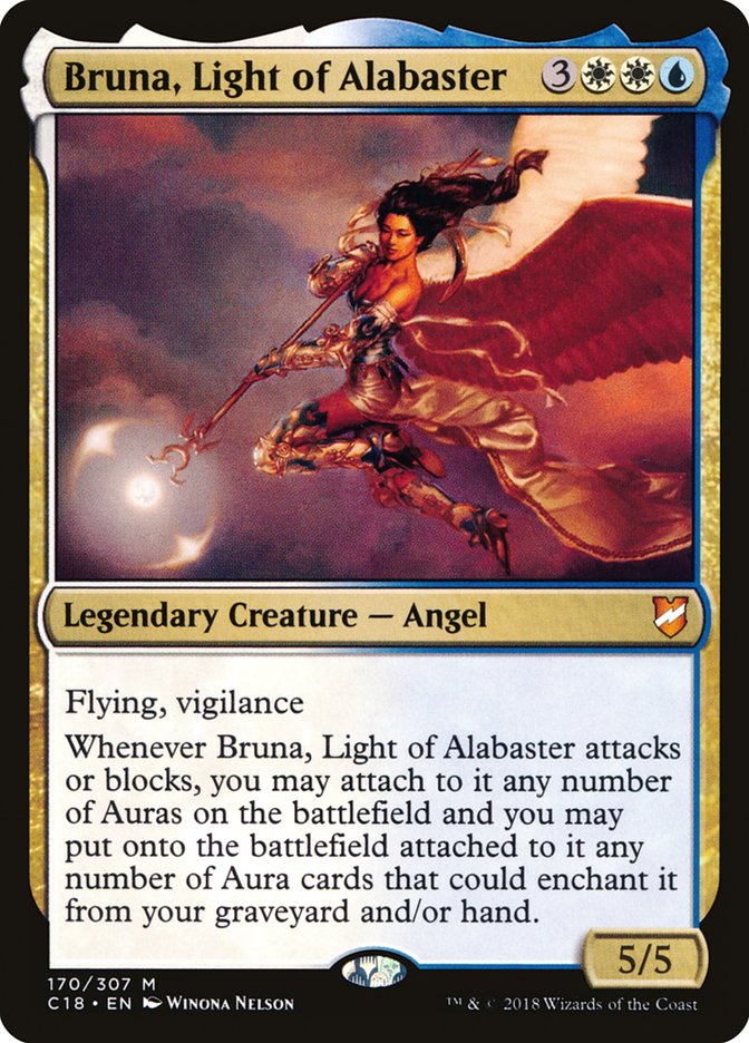 Bruna, Light of Alabaster (Oversized) [Commander 2018 Oversized] | PLUS EV GAMES 