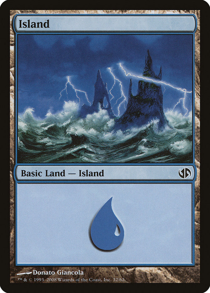 Island (32) [Duel Decks: Jace vs. Chandra] | PLUS EV GAMES 