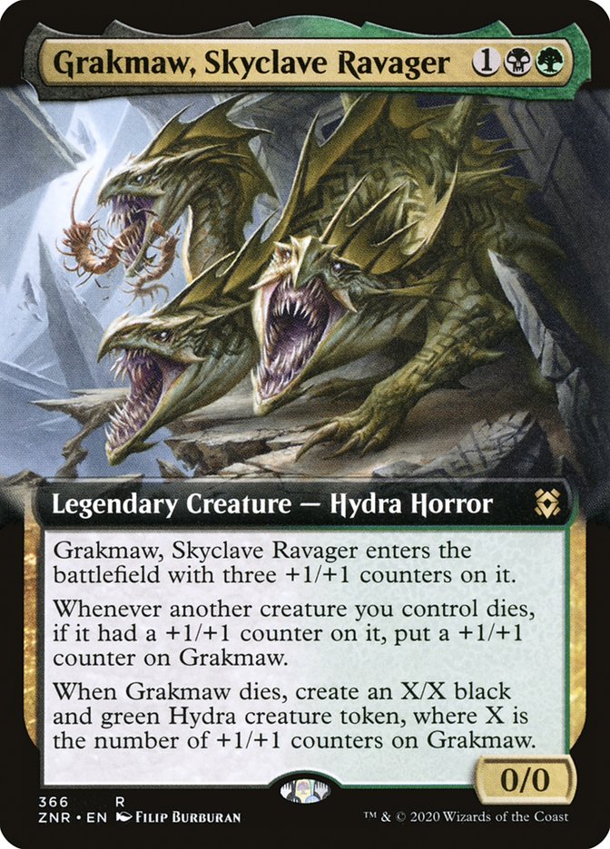 Grakmaw, Skyclave Ravager (Extended) [Zendikar Rising Extended Art] | PLUS EV GAMES 