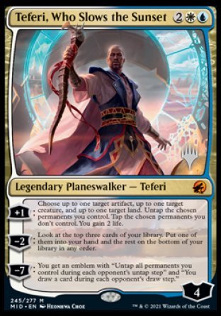 Teferi, Who Slows the Sunset (Promo Pack) [Innistrad: Midnight Hunt Promos] | PLUS EV GAMES 