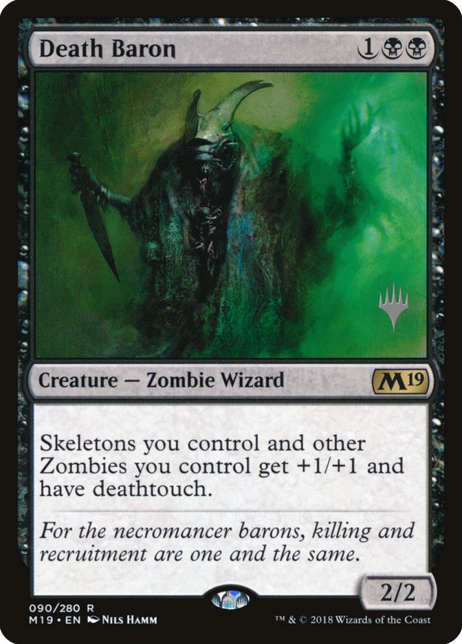 Death Baron (Promo Pack) [Core Set 2019 Promos] | PLUS EV GAMES 