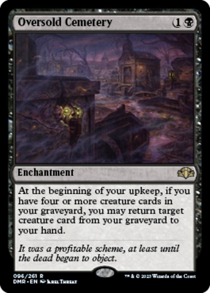 Oversold Cemetery [Dominaria Remastered] | PLUS EV GAMES 