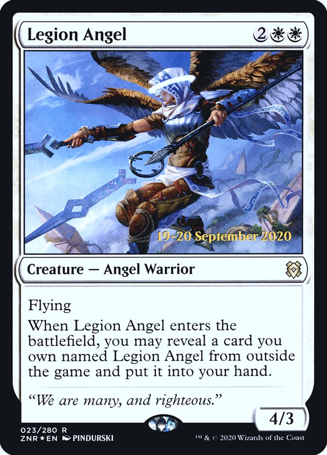 Legion Angel  [Zendikar Rising Prerelease Promos] | PLUS EV GAMES 