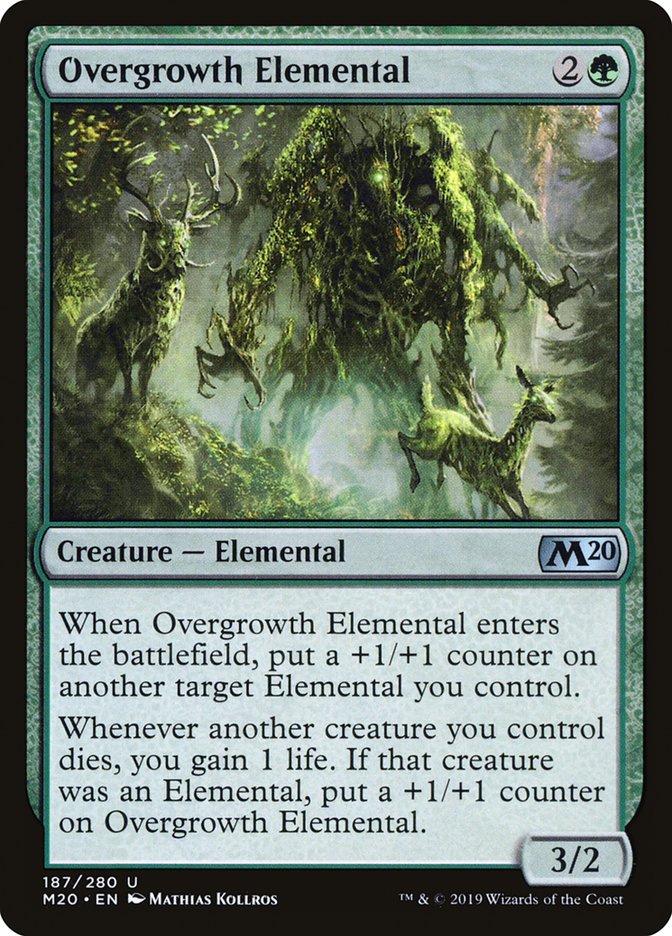 Overgrowth Elemental [Core Set 2020] | PLUS EV GAMES 