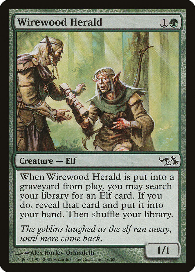 Wirewood Herald [Duel Decks: Elves vs. Goblins] | PLUS EV GAMES 