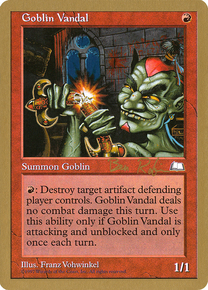 Goblin Vandal (Ben Rubin) [World Championship Decks 1998] | PLUS EV GAMES 