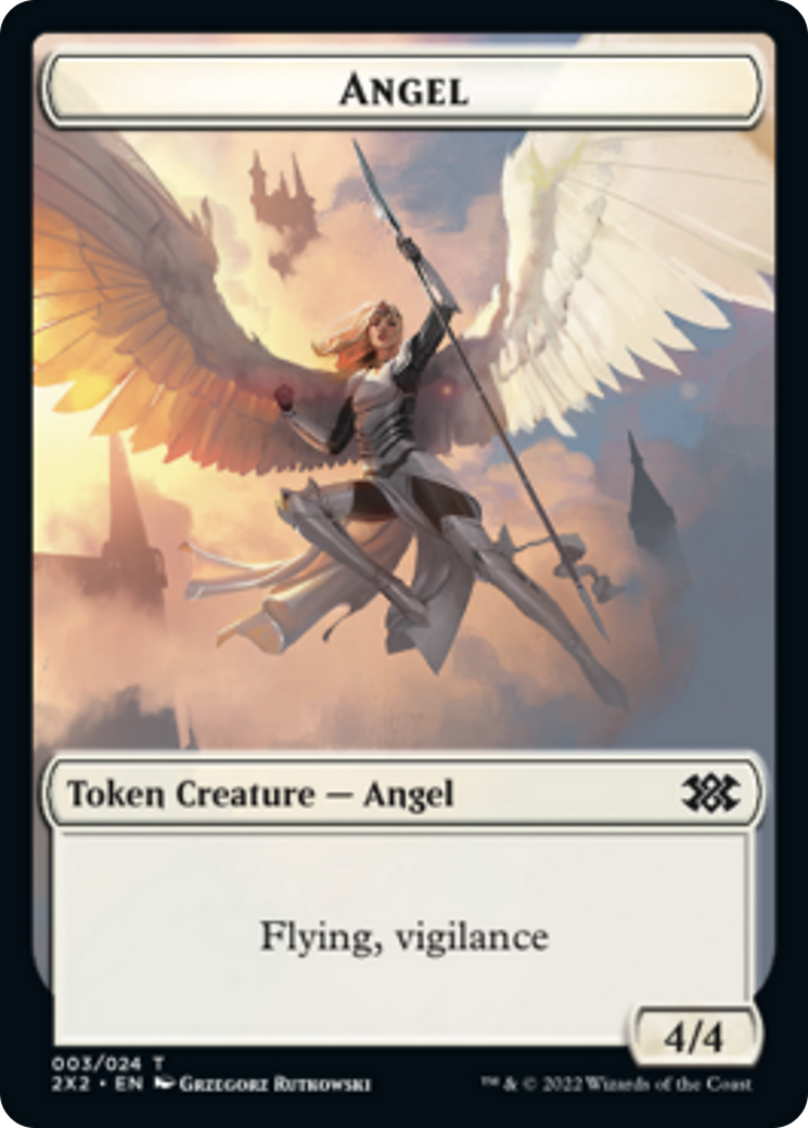 Egg // Angel Double-sided Token [Double Masters 2022 Tokens] | PLUS EV GAMES 