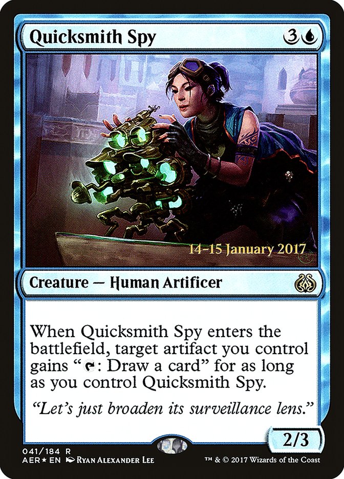 Quicksmith Spy  [Aether Revolt Prerelease Promos] | PLUS EV GAMES 