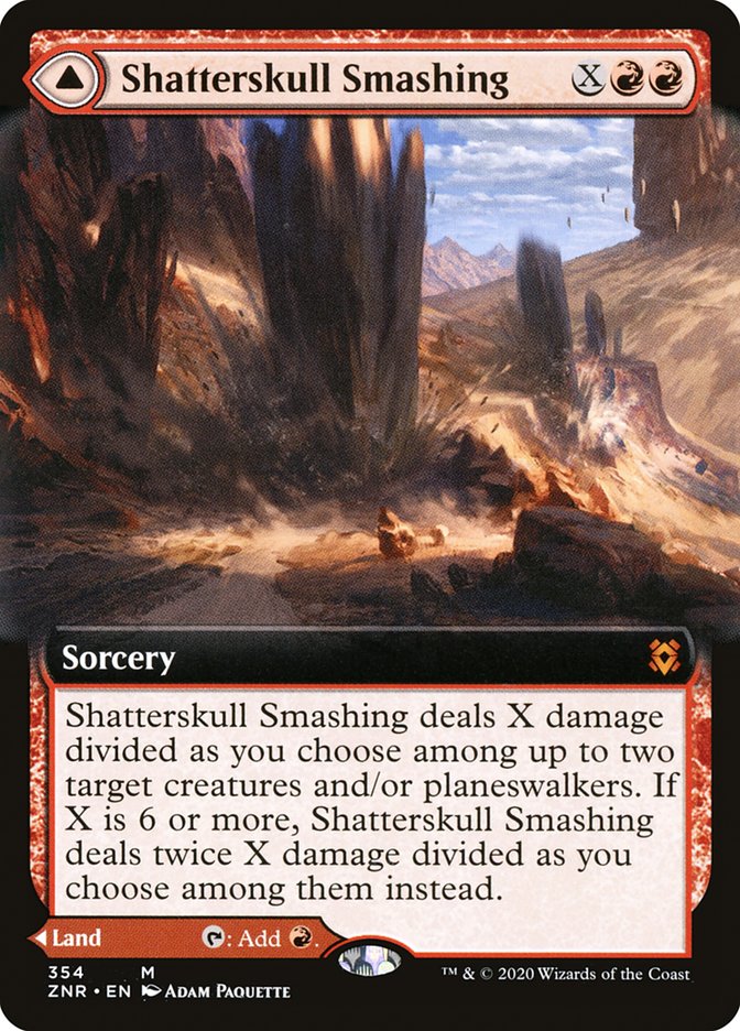 Shatterskull Smashing // Shatterskull, the Hammer Pass (Extended) [Zendikar Rising Extended Art] | PLUS EV GAMES 