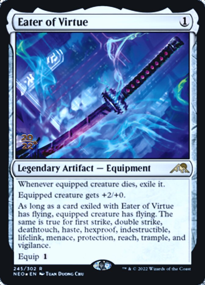 Eater of Virtue [Kamigawa: Neon Dynasty Prerelease Promos] | PLUS EV GAMES 