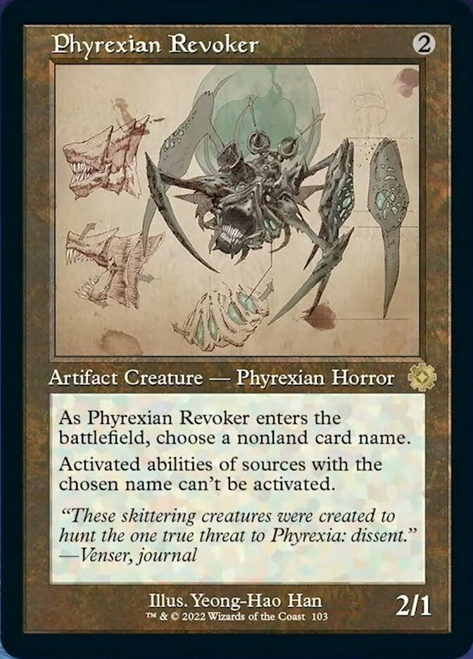 Phyrexian Revoker (Retro Schematic) [The Brothers' War Retro Artifacts] | PLUS EV GAMES 