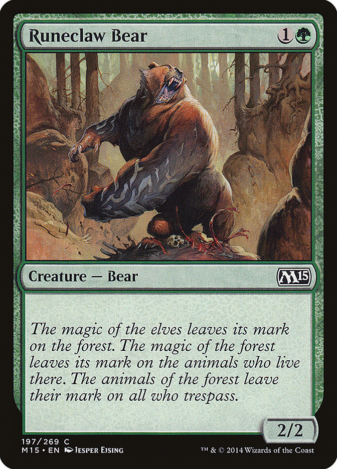 Runeclaw Bear [Magic 2015] | PLUS EV GAMES 