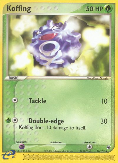 Koffing (54/109) [EX: Ruby & Sapphire] | PLUS EV GAMES 