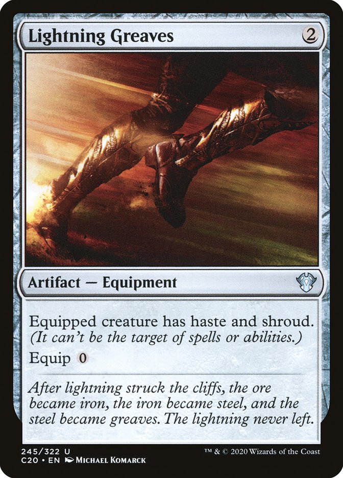 Lightning Greaves [Commander 2020] | PLUS EV GAMES 