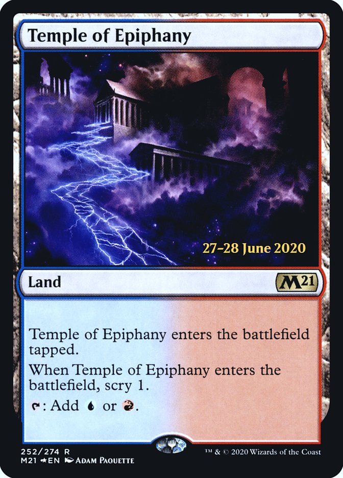 Temple of Epiphany  [Core Set 2021 Prerelease Promos] | PLUS EV GAMES 