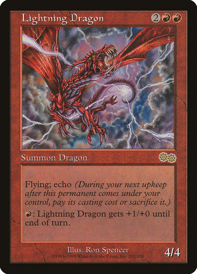 Lightning Dragon [Urza's Saga] | PLUS EV GAMES 