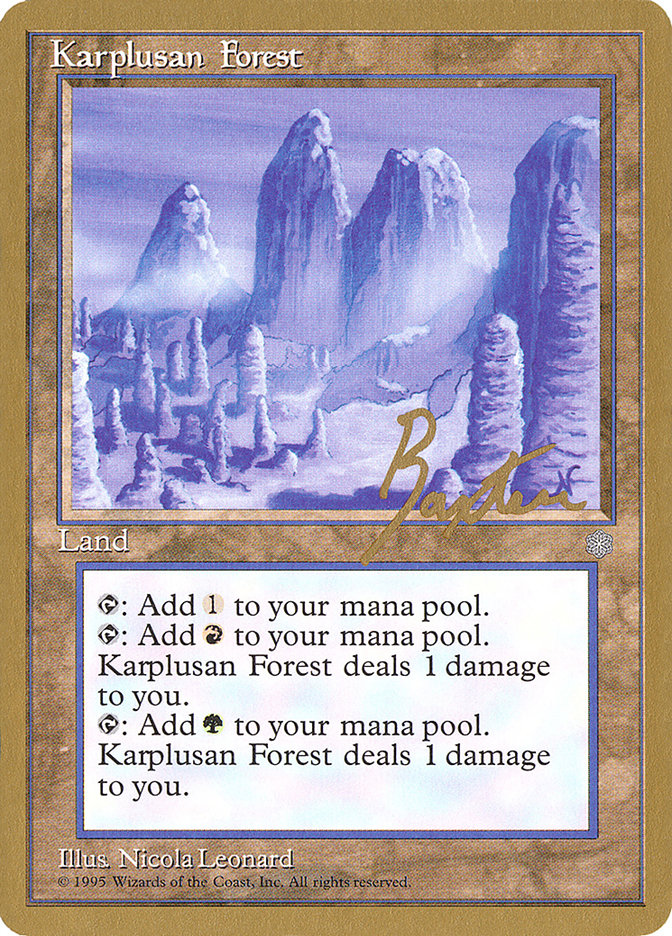 Karplusan Forest (George Baxter) [Pro Tour Collector Set] | PLUS EV GAMES 