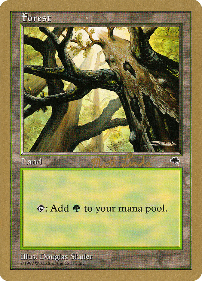 Forest (ml347a) (Matt Linde) [World Championship Decks 1999] | PLUS EV GAMES 