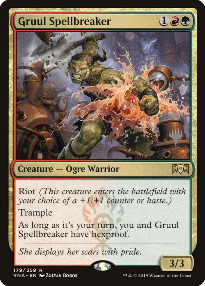 Gruul Spellbreaker (Promo Pack) [Ravnica Allegiance Promos] | PLUS EV GAMES 