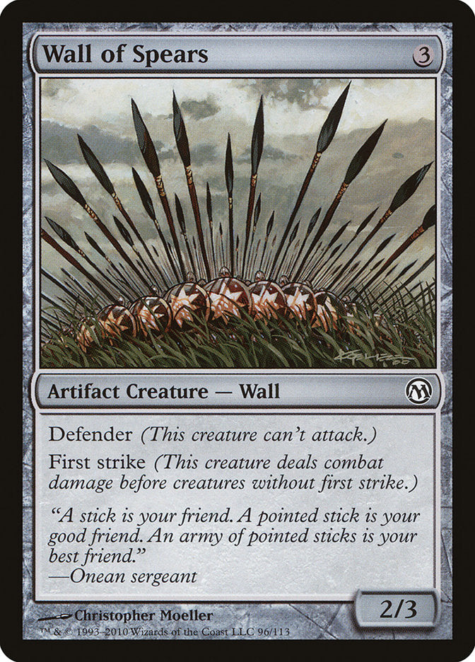 Wall of Spears [Duels of the Planeswalkers] | PLUS EV GAMES 