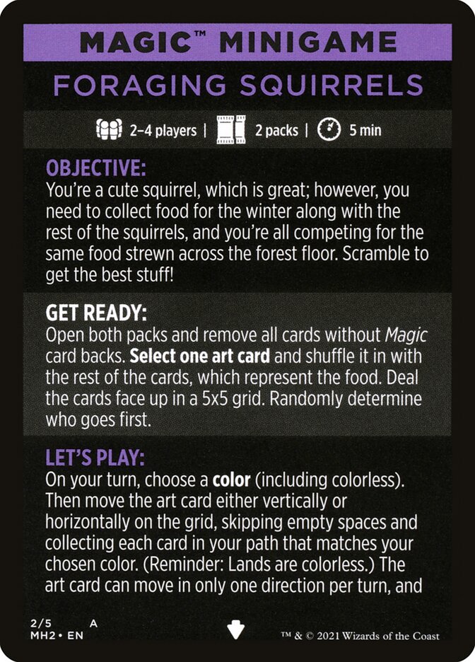 Foraging Squirrels (Magic Minigame) [Modern Horizons 2 Minigame] | PLUS EV GAMES 