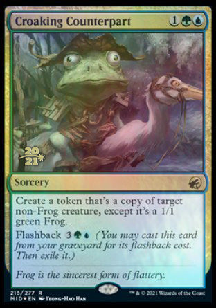 Croaking Counterpart [Innistrad: Midnight Hunt Prerelease Promos] | PLUS EV GAMES 