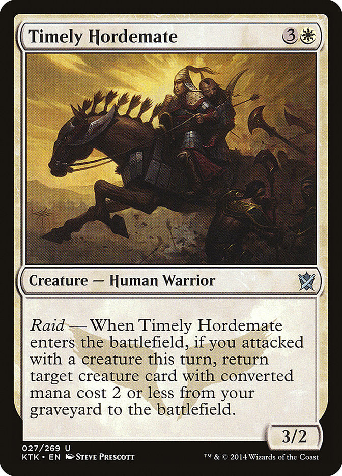 Timely Hordemate [Khans of Tarkir] | PLUS EV GAMES 