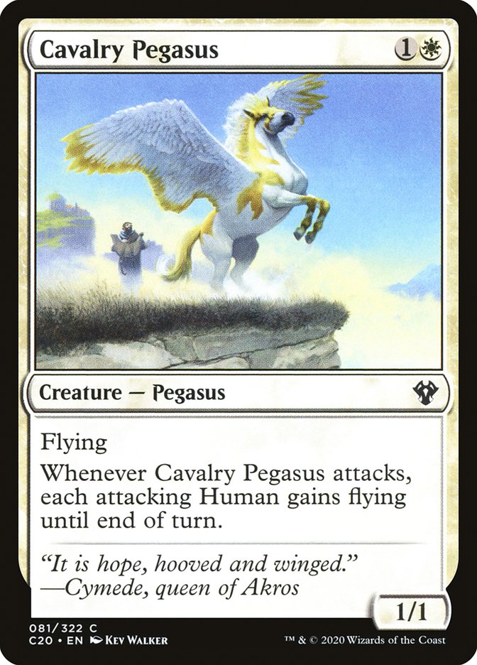 Cavalry Pegasus [Commander 2020] | PLUS EV GAMES 