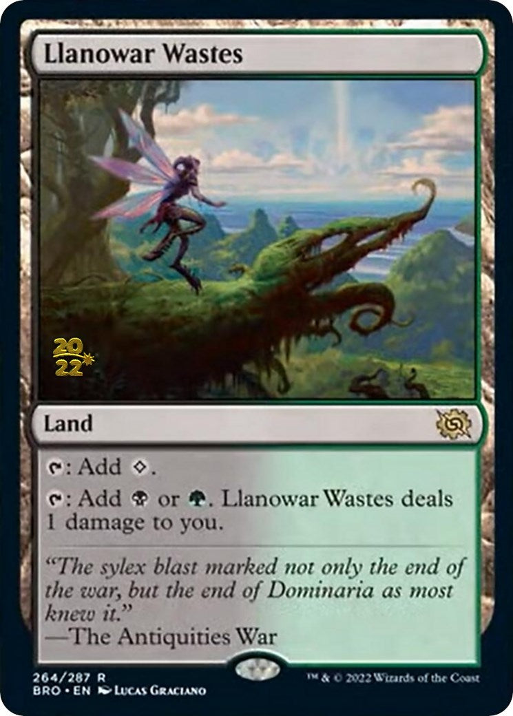 Llanowar Wastes [The Brothers' War: Prerelease Promos] | PLUS EV GAMES 