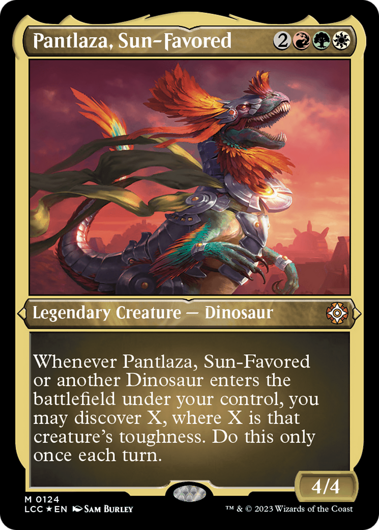 Pantlaza, Sun-Favored (Display Commander) [The Lost Caverns of Ixalan Commander] | PLUS EV GAMES 