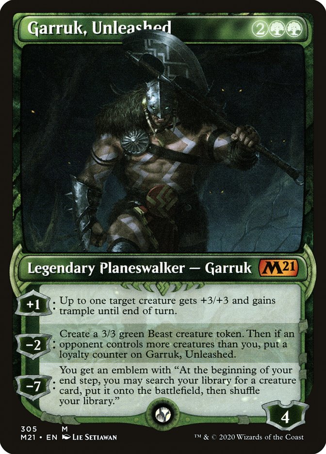 Garruk, Unleashed (Showcase) [Core Set 2021] | PLUS EV GAMES 