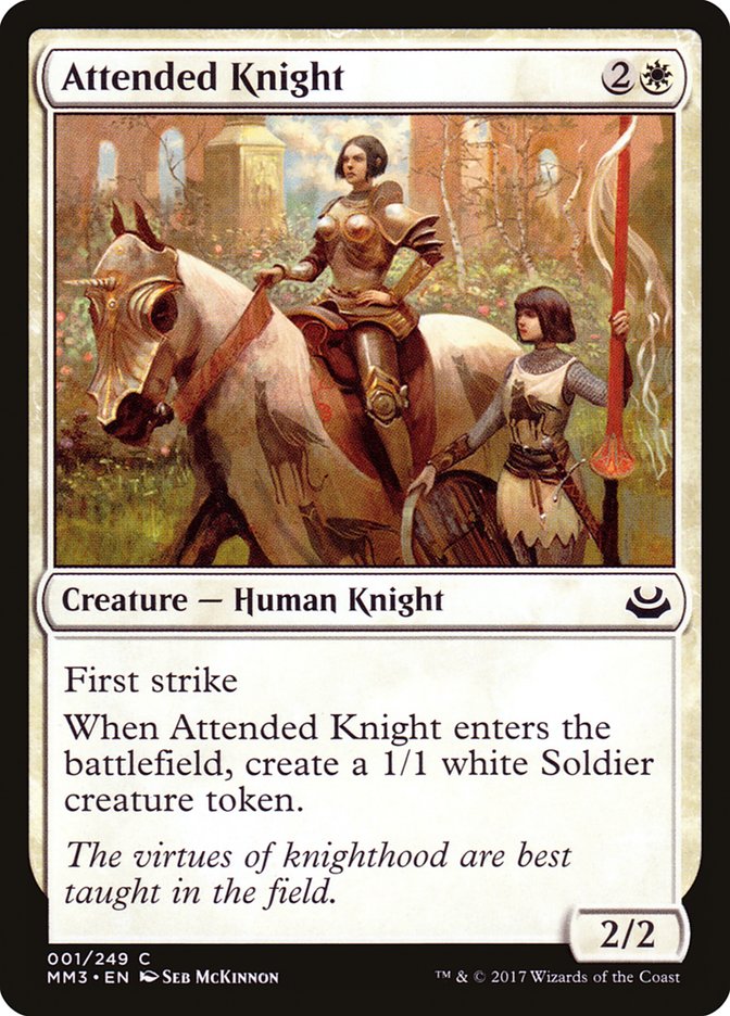 Attended Knight [Modern Masters 2017] | PLUS EV GAMES 