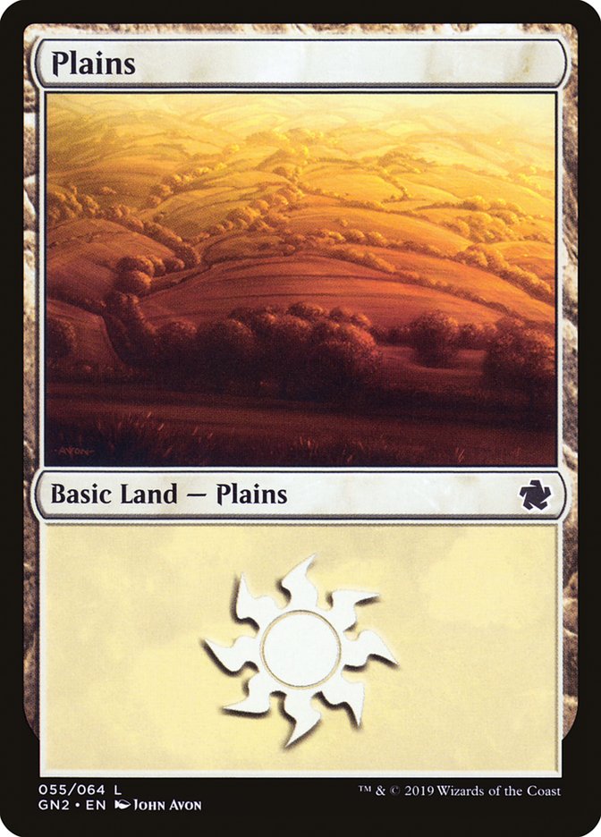 Plains (55) [Game Night 2019] | PLUS EV GAMES 