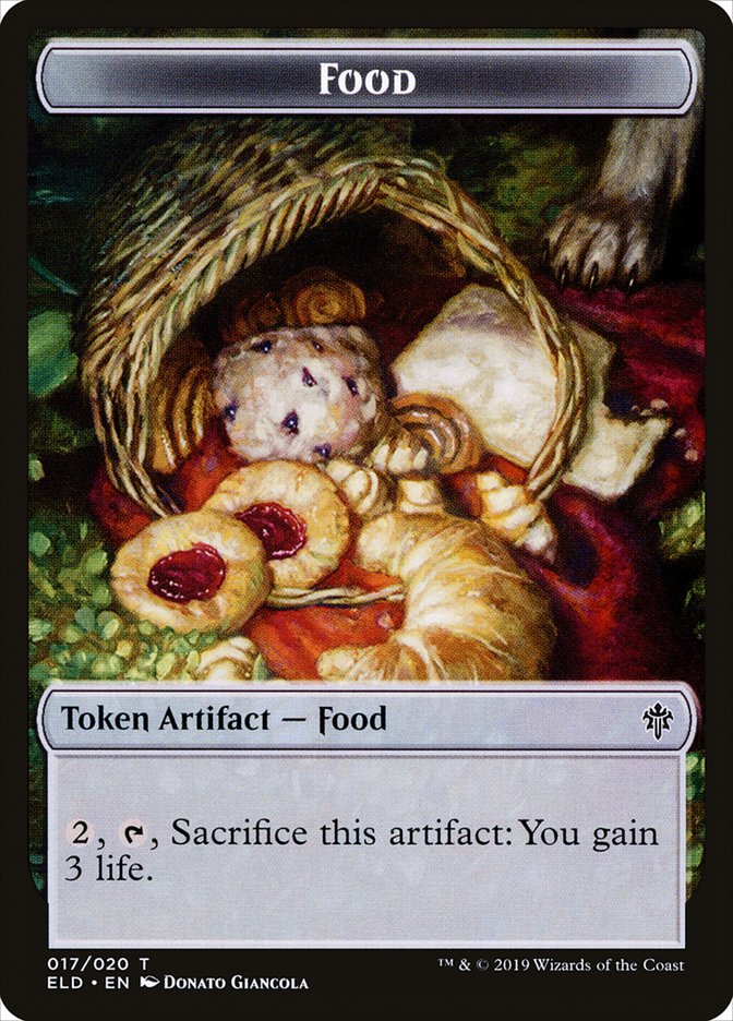 Food (017/020) [Throne of Eldraine Tokens] | PLUS EV GAMES 