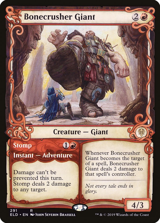 Bonecrusher Giant // Stomp (Showcase) [Throne of Eldraine] | PLUS EV GAMES 