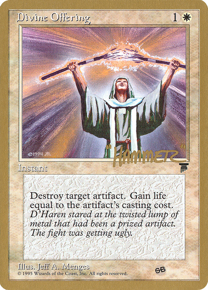 Divine Offering (Shawn "Hammer" Regnier) (SB) [Pro Tour Collector Set] | PLUS EV GAMES 