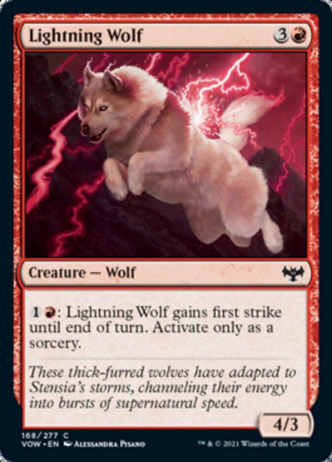 Lightning Wolf [Innistrad: Crimson Vow] | PLUS EV GAMES 