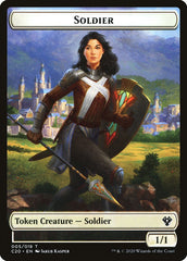 Human Soldier (005) // Drake Double-sided Token [Commander 2020 Tokens] | PLUS EV GAMES 