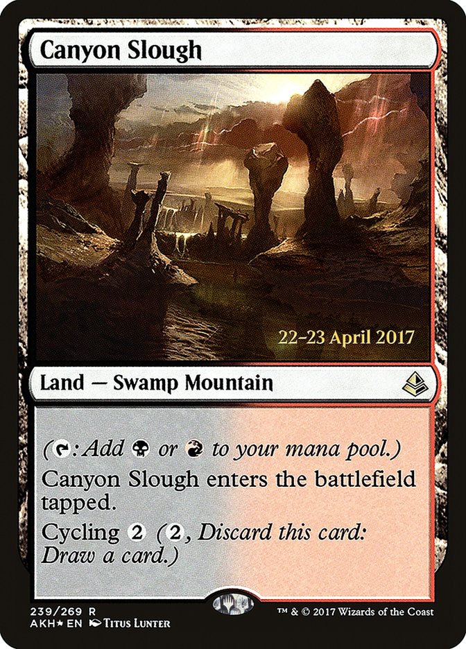 Canyon Slough  [Amonkhet Prerelease Promos] | PLUS EV GAMES 