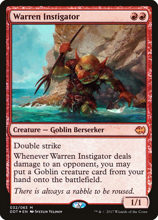 Warren Instigator [Duel Decks: Merfolk vs. Goblins] | PLUS EV GAMES 