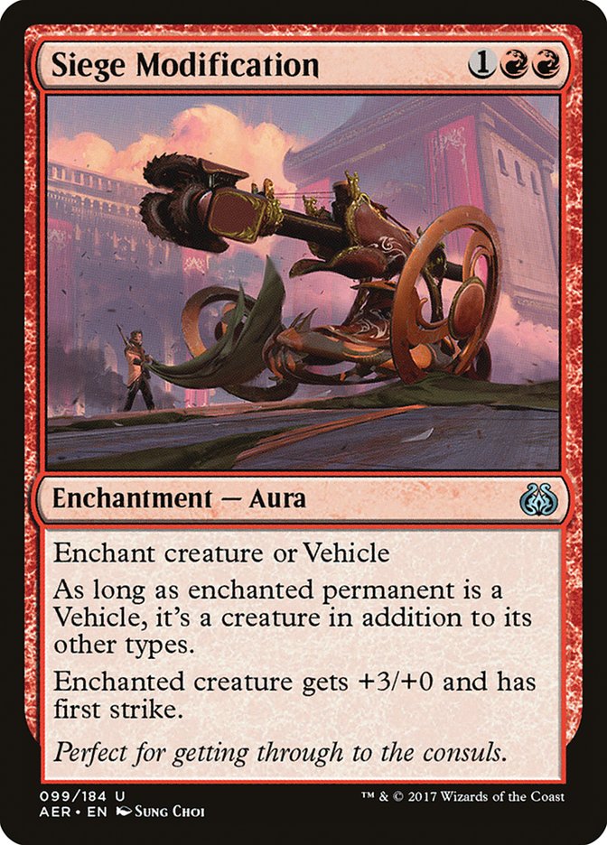 Siege Modification [Aether Revolt] | PLUS EV GAMES 