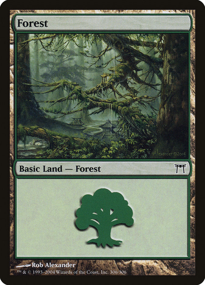 Forest (306) [Champions of Kamigawa] | PLUS EV GAMES 