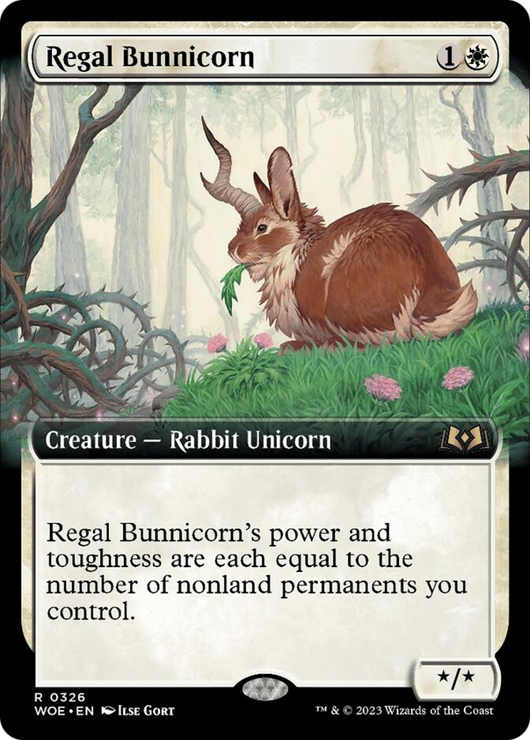 Regal Bunnicorn (Extended Art) [Wilds of Eldraine] | PLUS EV GAMES 