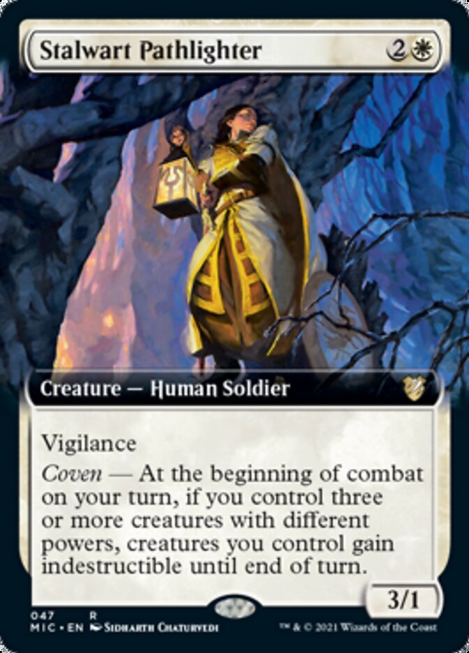 Stalwart Pathlighter (Extended) [Innistrad: Midnight Hunt Commander] | PLUS EV GAMES 