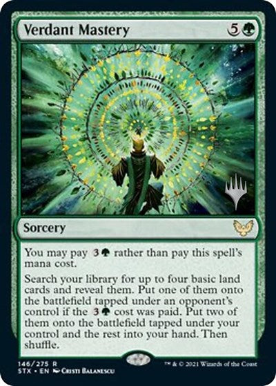 Verdant Mastery (Promo Pack) [Strixhaven: School of Mages Promos] | PLUS EV GAMES 
