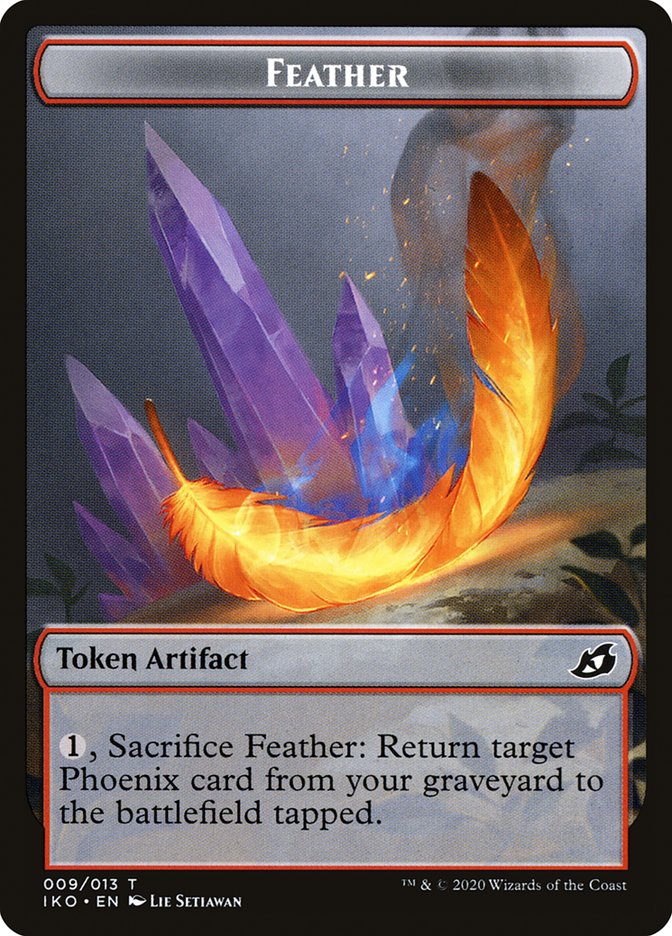 Feather [Ikoria: Lair of Behemoths Tokens] | PLUS EV GAMES 