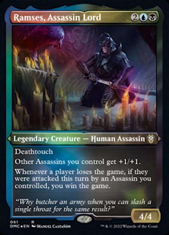 Ramses, Assassin Lord (Foil Etched) [Dominaria United Commander] | PLUS EV GAMES 