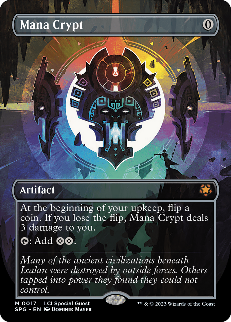 Mana Crypt (Borderless) [The Lost Caverns of Ixalan Special Guests] | PLUS EV GAMES 