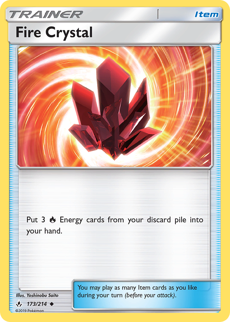 Fire Crystal (173/214) [Sun & Moon: Unbroken Bonds] | PLUS EV GAMES 